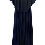 NWT ASOS Maternity Black Cape Back Pleated Long Maxi Dress Women’s Size 4 NEW Photo 2