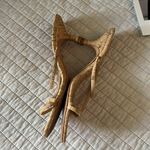 Schutz  anthro Evenise strapy 90’s Y2K Kitten Heel Sandals Natural cork size 9 Photo 4