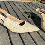 A New Day Women's Milan Slingback Heels -  size 8 wedding guest pearl spring Photo 0