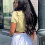 Oh Polly  cropped green button up sweater top sz s Photo 1