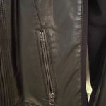 G.H. Bass &Co. G.H. Bass & Co. Black Faux Leather Jacket Photo 3