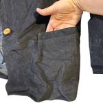 August Max Woman Vintage Black Suede Leather Blazer Jacket‎ Size 18 Career Photo 8