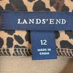 Lands' End Lands'‎ End Leopard Print Sleeveless Midi Career Office Knee Length Dress 12 Photo 2