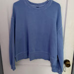 Old Navy  Blue Cropped Crewneck Sweatshirt Photo 0