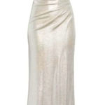 Eliza J  Metallic Silver Maxi Dress Photo 0