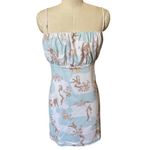 NWT Song of Style Ladies Willow Print Mini Slip Dress Size XXL Blue Photo 1
