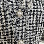 Rickie Freeman Teri Jon BEAUTIFUL TWEED dress with pearl button details Black Size 8 Photo 10