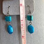 Elegant Beaded Dangle Earrings Turquoise Blue Photo 14