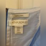 Cynthia Rowley Pink and Blue Tiered Linen Dress. Size-Medium Photo 3