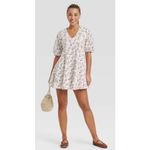 Universal Threads Women's Bell Elbow‎ Sleeve Mini A Line Floral Dress Medium Universal Thread Photo 1