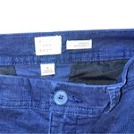 A New Day Womens Size 4 Navy Corduroy Flat Front Stretch Pants Photo 1