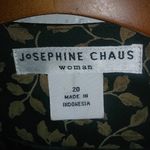 Josephine Chaus  20 Skirt Suit Black Gold Stemmed Leaf Pattern Set Plus Photo 10