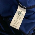 Athleta  Leggings Pull On Stretch Low Rise Striped Navy Blue Size S Photo 3