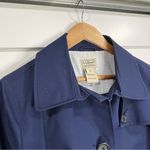 L.L.Bean | Women’s Medium | Navy | Old Port Trench Coat Belted Jacket Photo 6