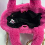 Barbie x Skinnydip Pink Faux Fur Tote, with Removable Chain, NWT Photo 3