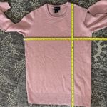 C by Bloomingdale’s NWT Women’s S Tea Dusty Pink 2 Ply Cashmere Crewneck Sweater Photo 6