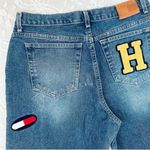Tommy Hilfiger Y2K Jeans Denim Letterman Patches Embroidered Academia Monogram Photo 11