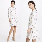 Shoshanna ANTHROPOLOGIE Floral Mini White Dress Sz 8 Photo 8
