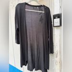 Satuun Black Sheer Open Cardigan Lightweight Full Length new Size Medium Photo 3