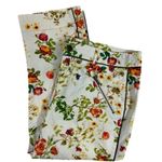 Disney ’s Alice Through the Looking Glass White Floral Capri Length Pants Size 10 Photo 1