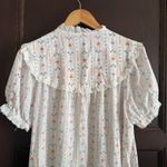 80s Vintage LANZ of Salzberg Teddy bear Tyrolean Cotton Lawn Nightgown Small White Photo 2