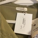 Andthewhy NWT  army green and plaid shacket L Photo 1