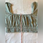 Urban Outfitters “Phoebe” Puff Sleeve Floral Print Crop Top Size M Medium EUC Photo 6