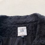 CAbi Flamenco Eyelet Black Cotton Blazer #5293 Photo 4