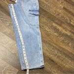Gap NEW  Easy Jean Women's Medium Cargo High Rise Blue Denim Drawstring Ankle Photo 9