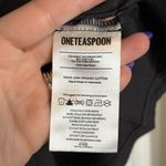 One Teaspoon NWT  OT Logo Crew Neck Tee - Black Short Sleeve Photo 5