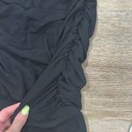 Elegant Black Long Sleeve Dress XS. Square neck. Sheer arms Photo 1