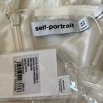 Self Portrait NEW NWT  Strapless Cream Lace Bandeau Belted Mini Dress Photo 11