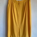 Butter yellow Polyester pencil skirt Photo 1