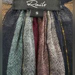 Rails Beaux Blouse Varadero Striped Button Front Metallic Thread Peplum Top SM Photo 8