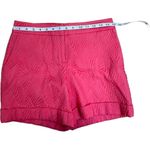 Apt. 9  Women’s Red Textured Jacquard Shorts Size 4 Photo 1