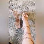 Missguided  Lace Up Snake Print Heels Size 8.5‎ Photo 5