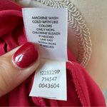 J. Jill Gala Rayon Maxi Sleeveless Shirt Dress w/ Tie at Waist Red/Pink size XLP Red Photo 4