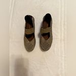 Bernie Mev Women’s Criss Cross Metallic Mary Jane Wedges Shoes Gold Size 38 Photo 4