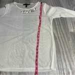 White House | Black Market Elegant White Sheer Top; Medium Women’s Photo 4