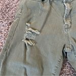 Vervet Women’s Distressed Green Cropped Jeans Sz 29 Photo 4