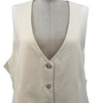 J.Crew  Collection Slim-fit Vest in City Twill Cream‎ Ivory Plus Size 22 Photo 4