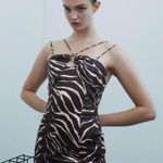 ZARA Animal Print Short Dress Photo 5
