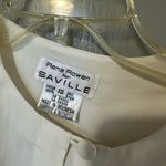 Rena Rowan  For Saville Size 12 Womens VTG Button Peasant Blouse Plain White Photo 1