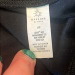 Aerie Offline OG Super Flare Foldover Hi-Rise Leggings Black Size Large L Photo 9