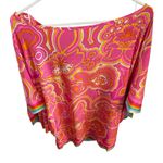 Trina Turk Morning Sunrise pink 70s inspired print Swim Cover Tunic Kaftan dress Photo 7