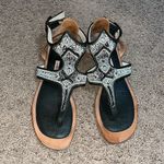 Anthropologie Meher Kakalia Queen Sofia Beaded Festival Sandal 40 / 9 Gray Photo 2