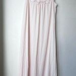 Vintage 90s Dreamaway Light Pink Maxi Semi Sheer Slip Nightgown M Size M Photo 0