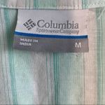 Columbia  Sportswear Teal Plaid Long Sleeve Button Down Shirt Size Medium Photo 5