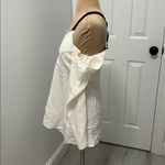 Proenza Schouler  Cream Black Cold Shoulder Blouse Photo 3