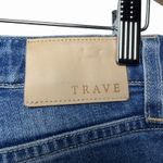 TRAVE Colette Womens 26 High Rise Kick Flare Jeans Raw Hem Crop In Sweet Emotion Blue Photo 9